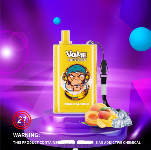 RandM Vape Buy Online - RandM Vome Monster Dispositivo vape pod de controle de fluxo de ar 10000 1 unidade 464N8277 gelo exuberante