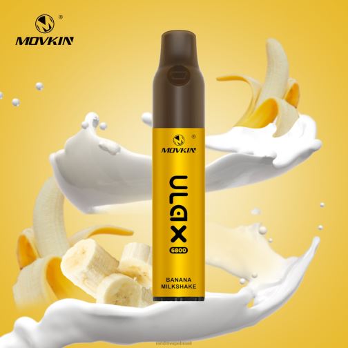 RandM Shop Reviews - RandM Movkin Ulax 6800 (bobina de cerâmica) dispositivo vape pod recarregável e descartável 464N865 Milk-shake de banana
