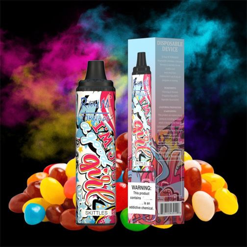 RandM Shop Discount - RandM Tornado Dispositivo vape pod de controle de fluxo de ar 6000 1 unidade 464N8279 limão, maçã vermelha