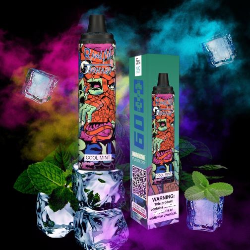 RandM Tornado Brasil - RandM Tornado Dispositivo vape pod de controle de fluxo de ar 6000 1 unidade 464N8282 menta refrescante