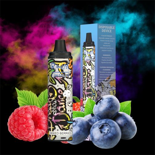 RandM Vape Brasil - RandM Tornado Dispositivo vape pod de controle de fluxo de ar 6000 1 unidade 464N8291 bagas misturadas