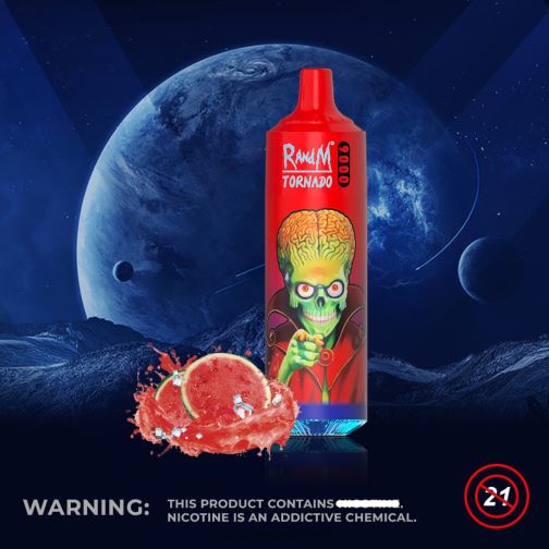 RandM Vape Buy Online - RandM Tornado Dispositivo vape pod 9000 1 unidade versão 2 464N8147 gelo brazz de melancia