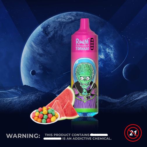 RandM Vape Sale - RandM Tornado Dispositivo vape pod 9000 1 unidade versão 1 464N8130 chiclete de melancia