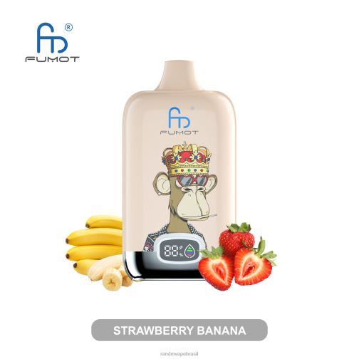 RandM Vape Buy Online - Fumot Original RandM Digital Box Dispositivo vape com bateria 12000 e display líquido 464N86 morango banana