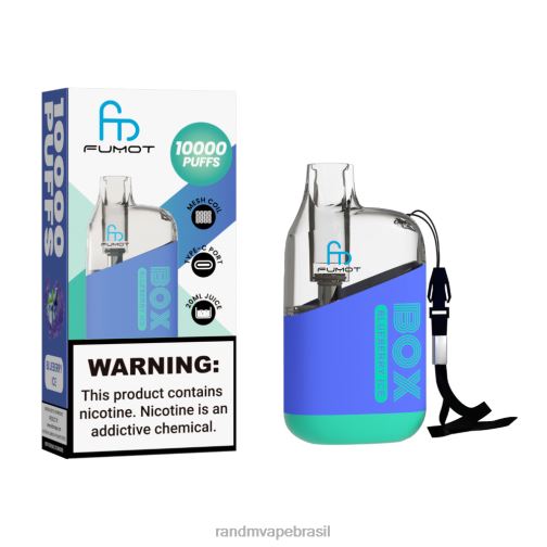 RandM Vape Brasil - Fumot Original RandM Tornado Box Dispositivo vape de controle de fluxo de ar 10000 1 unidade 464N891 gelo de mirtilo