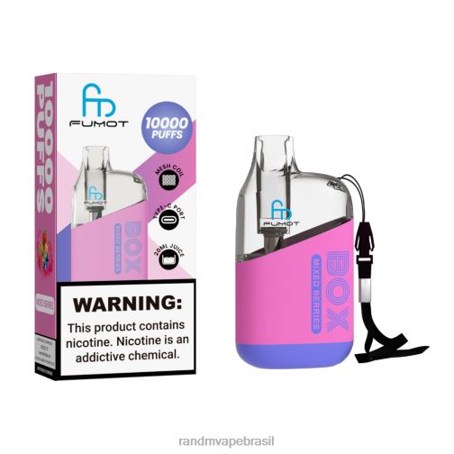RandM Vape Flavors - Fumot Original RandM Tornado Box Dispositivo vape de controle de fluxo de ar 10000 1 unidade 464N888 bagas misturadas