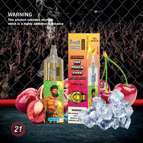 RandM Shop Discount - RandM Tornado Dispositivo vape de controle de fluxo de ar 10000 1 unidade 464N8109 gelo de uva
