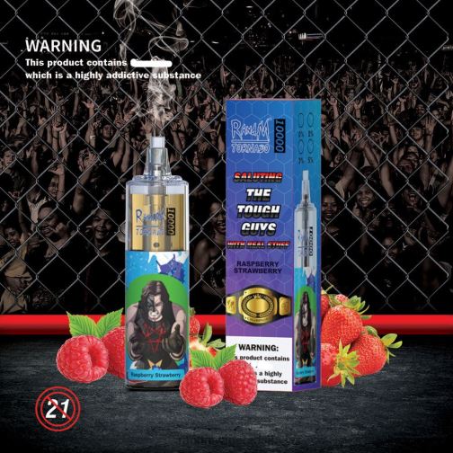 RandM Tornado Brasil - RandM Tornado Dispositivo vape de controle de fluxo de ar 10000 1 unidade 464N8102 morango framboesa