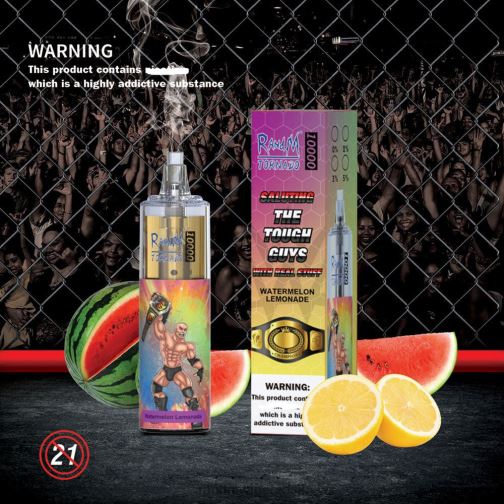 RandM Tornado Brasil - RandM Tornado Dispositivo vape de controle de fluxo de ar 10000 1 unidade 464N8112 limonada de melancia