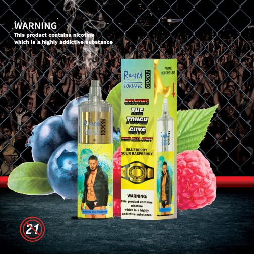 RandM Tornado Valor - RandM Tornado Dispositivo vape de controle de fluxo de ar 10000 1 unidade 464N8123 baga de dragão de kiwi