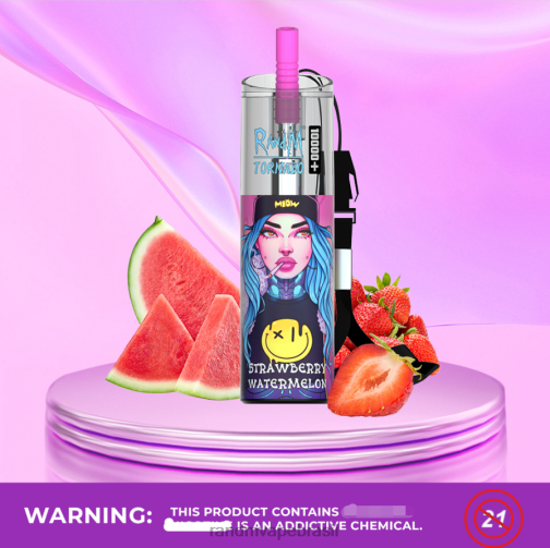 RandM Shop Discount - RandM Tornado Dispositivo vape de controle de fluxo de ar 10000 plus 1 unidade 464N879 melancia morango
