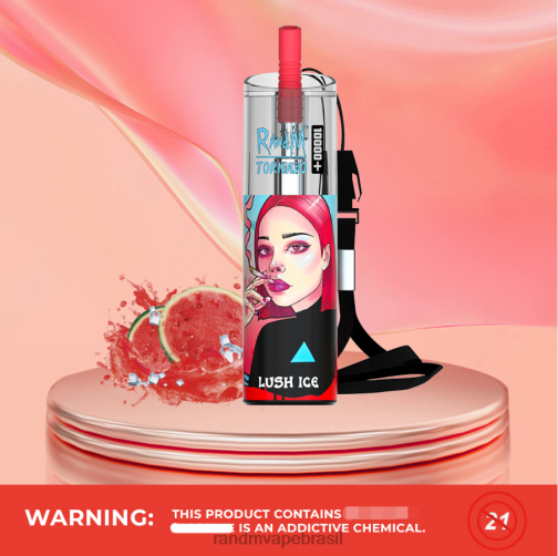 RandM Tornado Valor - RandM Tornado Dispositivo vape de controle de fluxo de ar 10000 plus 1 unidade 464N873 gelo exuberante