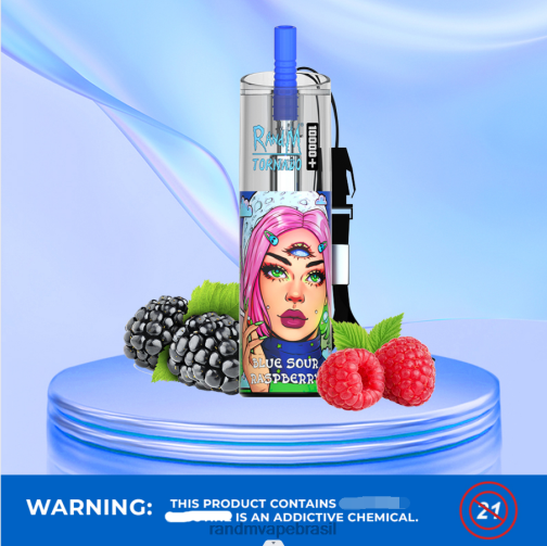 RandM Tornado Valor - RandM Tornado Dispositivo vape de controle de fluxo de ar 10000 plus 1 unidade 464N873 gelo exuberante