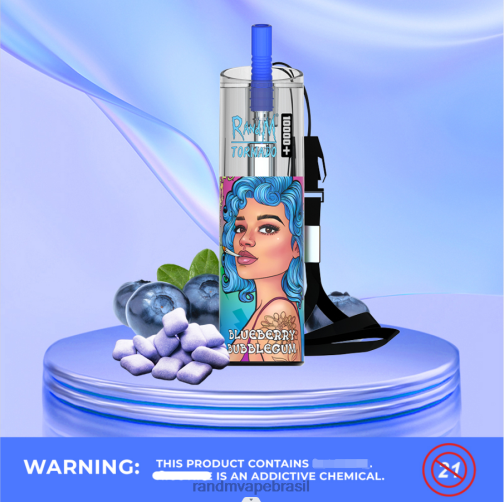 RandM Tornado Valor - RandM Tornado Dispositivo vape de controle de fluxo de ar 10000 plus 1 unidade 464N873 gelo exuberante