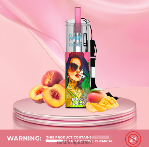 RandM Tornado Valor - RandM Tornado Dispositivo vape de controle de fluxo de ar 10000 plus 1 unidade 464N873 gelo exuberante