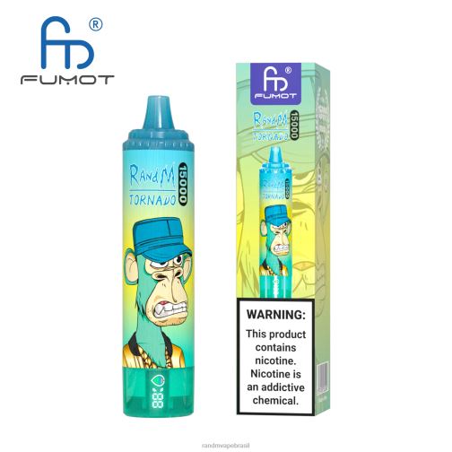 RandM Shop Discount - Fumot RandM Tornado Dispositivo vape 15000 com bateria e display ejuice versão 1 464N829 melancia morango