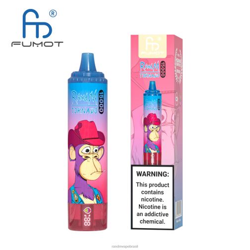 RandM Shop Discount - Fumot RandM Tornado Dispositivo vape 15000 com bateria e display ejuice versão 1 464N829 melancia morango
