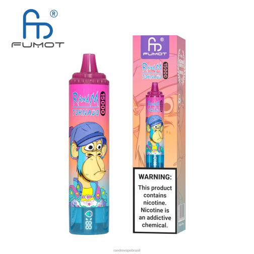 RandM Shop Discount - Fumot RandM Tornado Dispositivo vape 15000 com bateria e display ejuice versão 1 464N829 melancia morango