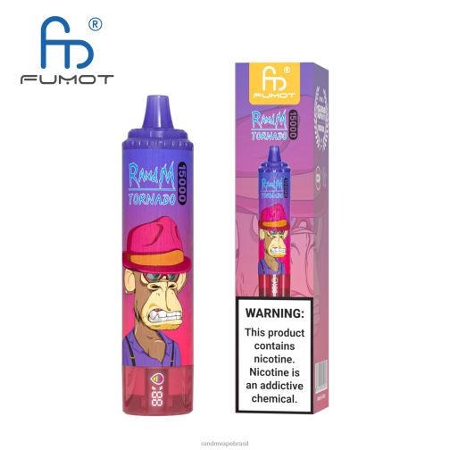 RandM Shop Discount - Fumot RandM Tornado Dispositivo vape 15000 com bateria e display ejuice versão 1 464N829 melancia morango
