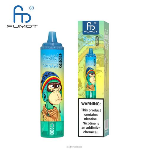RandM Shop Discount - Fumot RandM Tornado Dispositivo vape 15000 com bateria e display ejuice versão 1 464N829 melancia morango