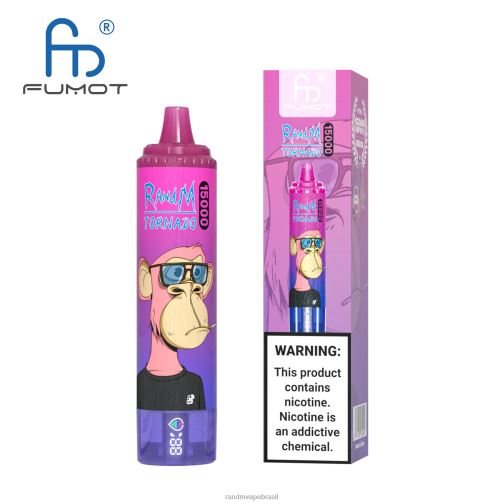 RandM Shop Discount - Fumot RandM Tornado Dispositivo vape 15000 com bateria e display ejuice versão 1 464N829 melancia morango