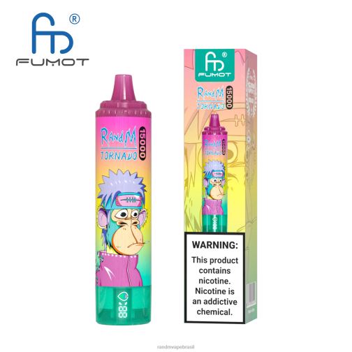 RandM Shop Discount - Fumot RandM Tornado Dispositivo vape 15000 com bateria e display ejuice versão 1 464N829 melancia morango