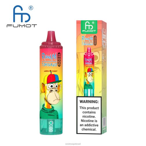 RandM Shop Discount - Fumot RandM Tornado Dispositivo vape 15000 com bateria e display ejuice versão 1 464N829 melancia morango