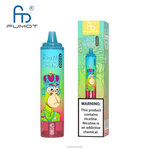 RandM Shop Discount - Fumot RandM Tornado Dispositivo vape 15000 com bateria e display ejuice versão 1 464N829 melancia morango