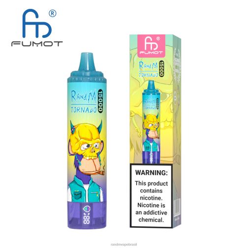 RandM Shop Discount - Fumot RandM Tornado Dispositivo vape 15000 com bateria e display ejuice versão 1 464N829 melancia morango