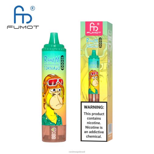 RandM Shop Discount - Fumot RandM Tornado Dispositivo vape 15000 com bateria e display ejuice versão 2 464N839 kiwi maracujá goiaba