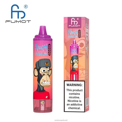 RandM Shop Discount - Fumot RandM Tornado Dispositivo vape 15000 com bateria e display ejuice versão 2 464N839 kiwi maracujá goiaba