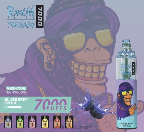 RandM Shop Discount - RandM Tornado Dispositivo vape de controle de fluxo de ar 7000 1 unidade 464N8169 mirtilo no gelo