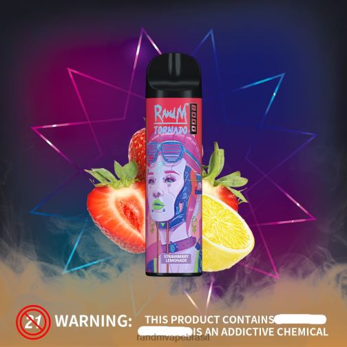 RandM Shop Discount - RandM Tornado Dispositivo vape de controle de fluxo de ar 8000 1 unidade 464N8239 limonada de morango