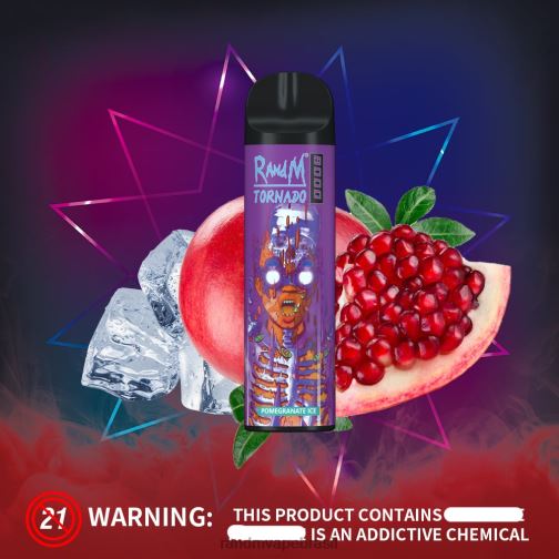 RandM Shop Discount - RandM Tornado Dispositivo vape de controle de fluxo de ar 8000 1 unidade 464N8239 limonada de morango