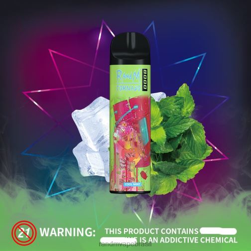 RandM Shop Discount - RandM Tornado Dispositivo vape de controle de fluxo de ar 8000 1 unidade 464N8249 menta refrescante