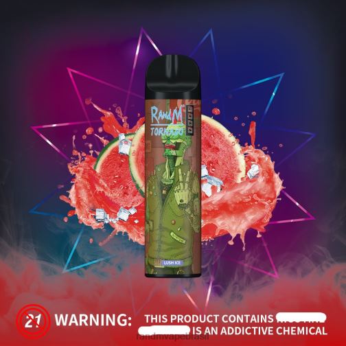 RandM Shop Reviews - RandM Tornado Dispositivo vape de controle de fluxo de ar 8000 1 unidade 464N8245 melão maçã vermelha