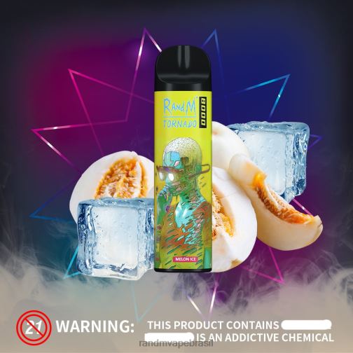 RandM Shop Reviews - RandM Tornado Dispositivo vape de controle de fluxo de ar 8000 1 unidade 464N8245 melão maçã vermelha