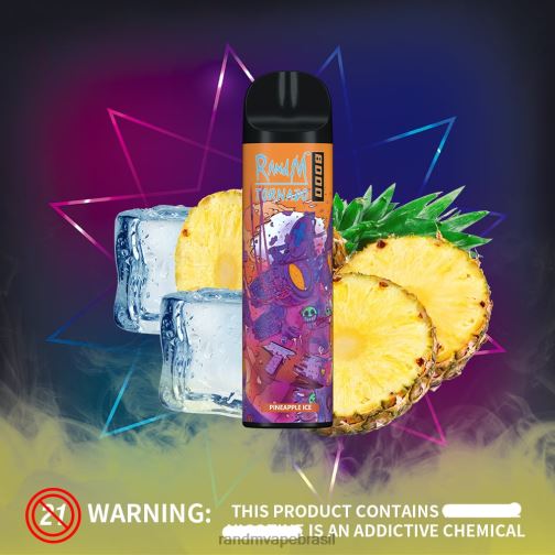 RandM Shop Reviews - RandM Tornado Dispositivo vape de controle de fluxo de ar 8000 1 unidade 464N8245 melão maçã vermelha