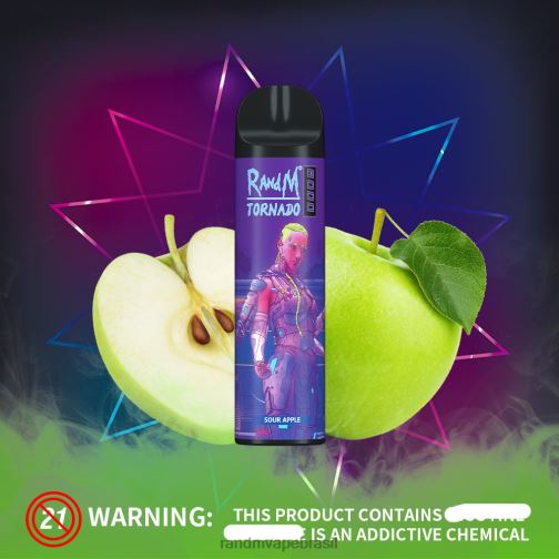 RandM Shop Reviews - RandM Tornado Dispositivo vape de controle de fluxo de ar 8000 1 unidade 464N8245 melão maçã vermelha