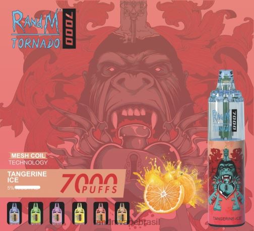 RandM Tornado Valor - RandM Tornado Dispositivo vape de controle de fluxo de ar 7000 1 unidade 464N8173 gelo de uva