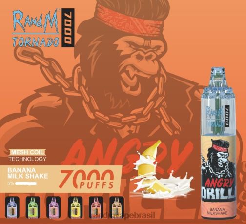 RandM Tornado Valor - RandM Tornado Dispositivo vape de controle de fluxo de ar 7000 1 unidade 464N8173 gelo de uva
