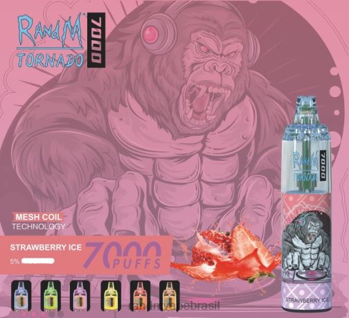 RandM Tornado Valor - RandM Tornado Dispositivo vape de controle de fluxo de ar 7000 1 unidade 464N8173 gelo de uva