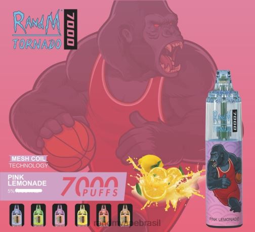 RandM Tornado Valor - RandM Tornado Dispositivo vape de controle de fluxo de ar 7000 1 unidade 464N8173 gelo de uva