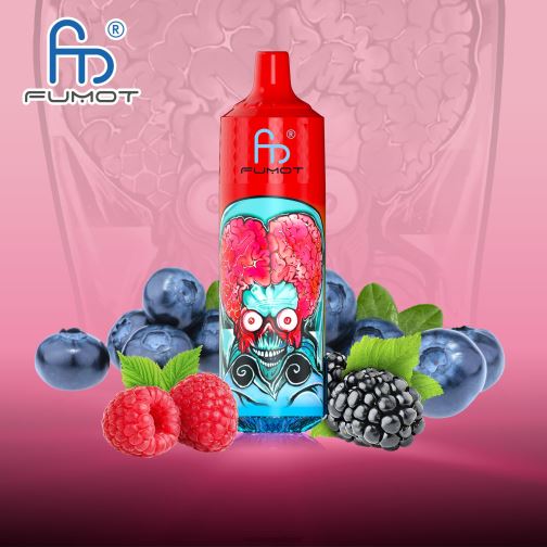 RandM Vape Brasil - Fumot RandM Tornado Dispositivo 9000 pro vape com bateria e display ejuice versão 1 464N8191 framboesa azeda de mirtilo